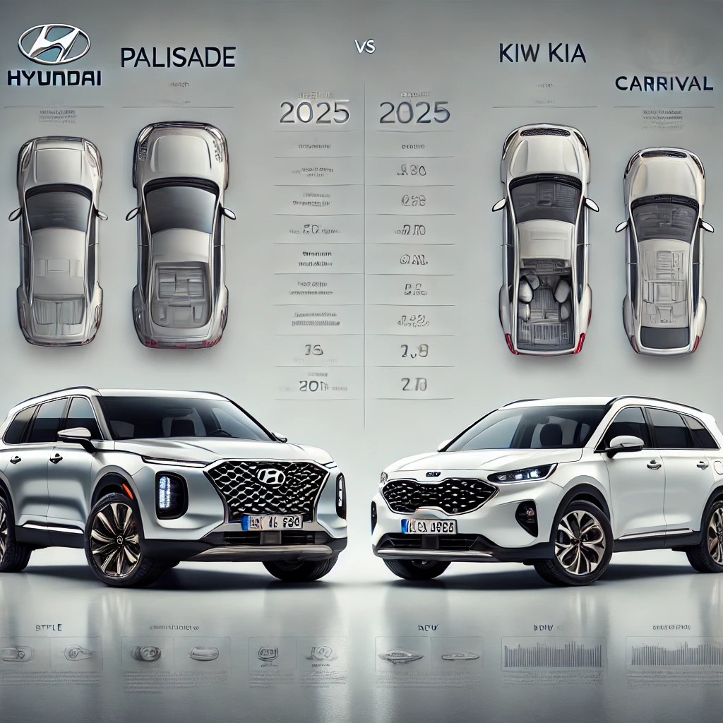 팰리세이드 9인승 vs 카니발 9인승 완벽비교