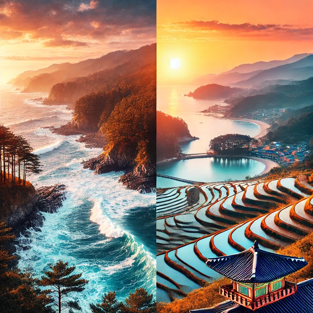동해바다와 남해바다