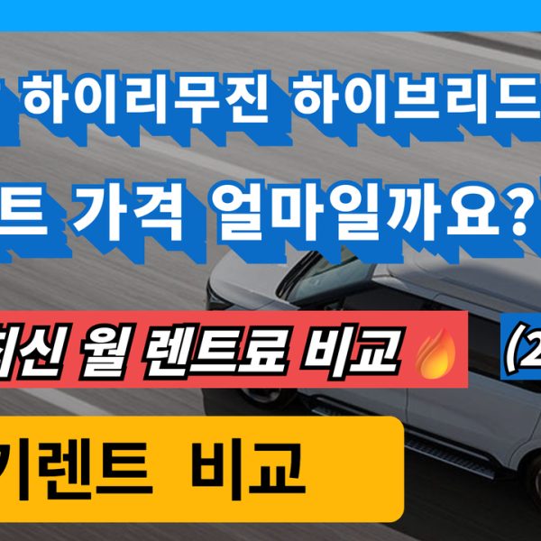 카니발 하이리무진 7인승 장기렌트