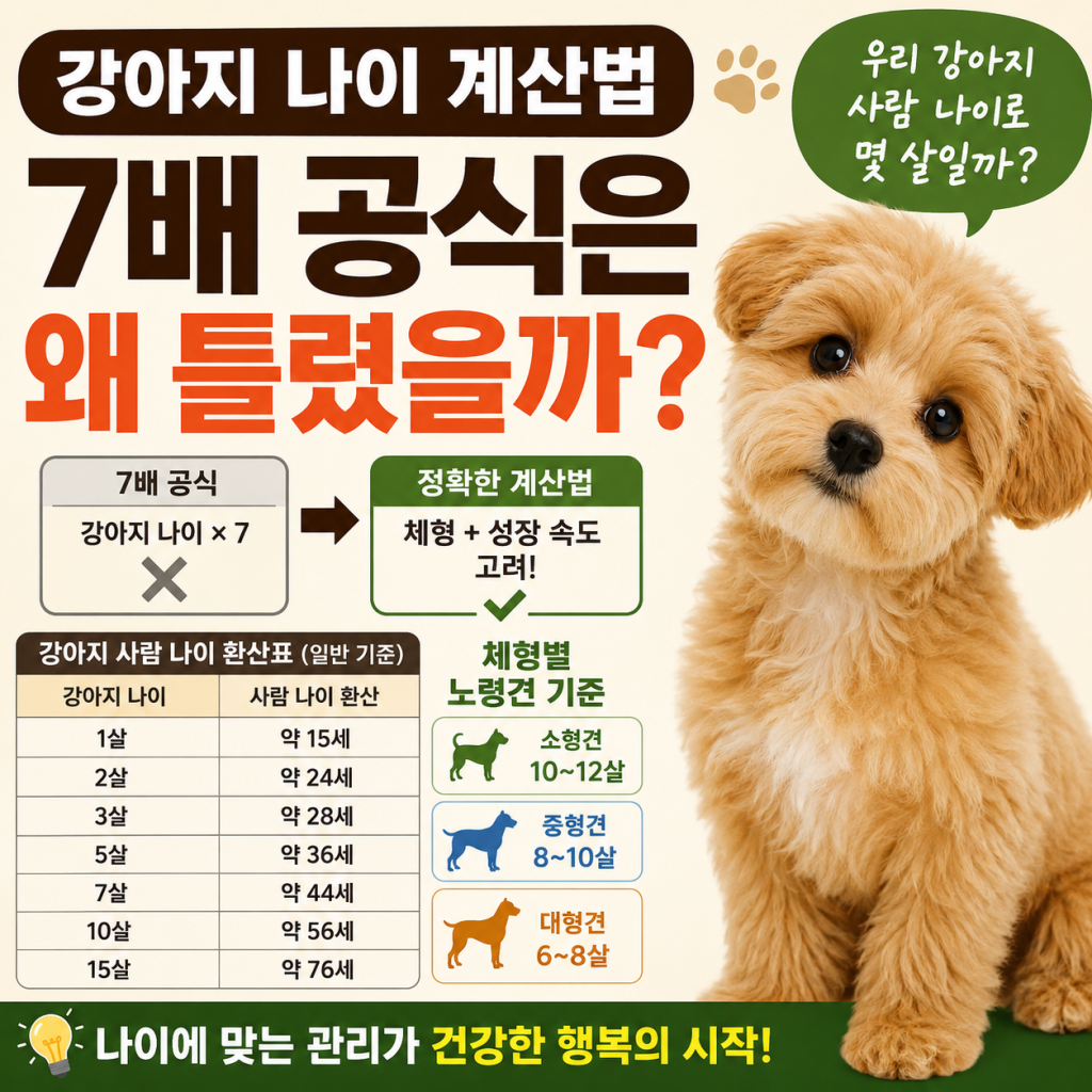 강아지 나이 계산법