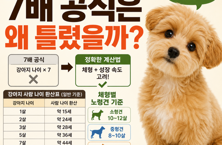 강아지 나이 계산법