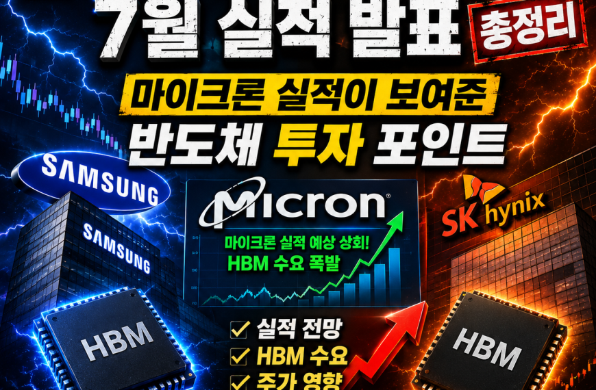 삼성전자 SK하이닉스 7월 실적 발표