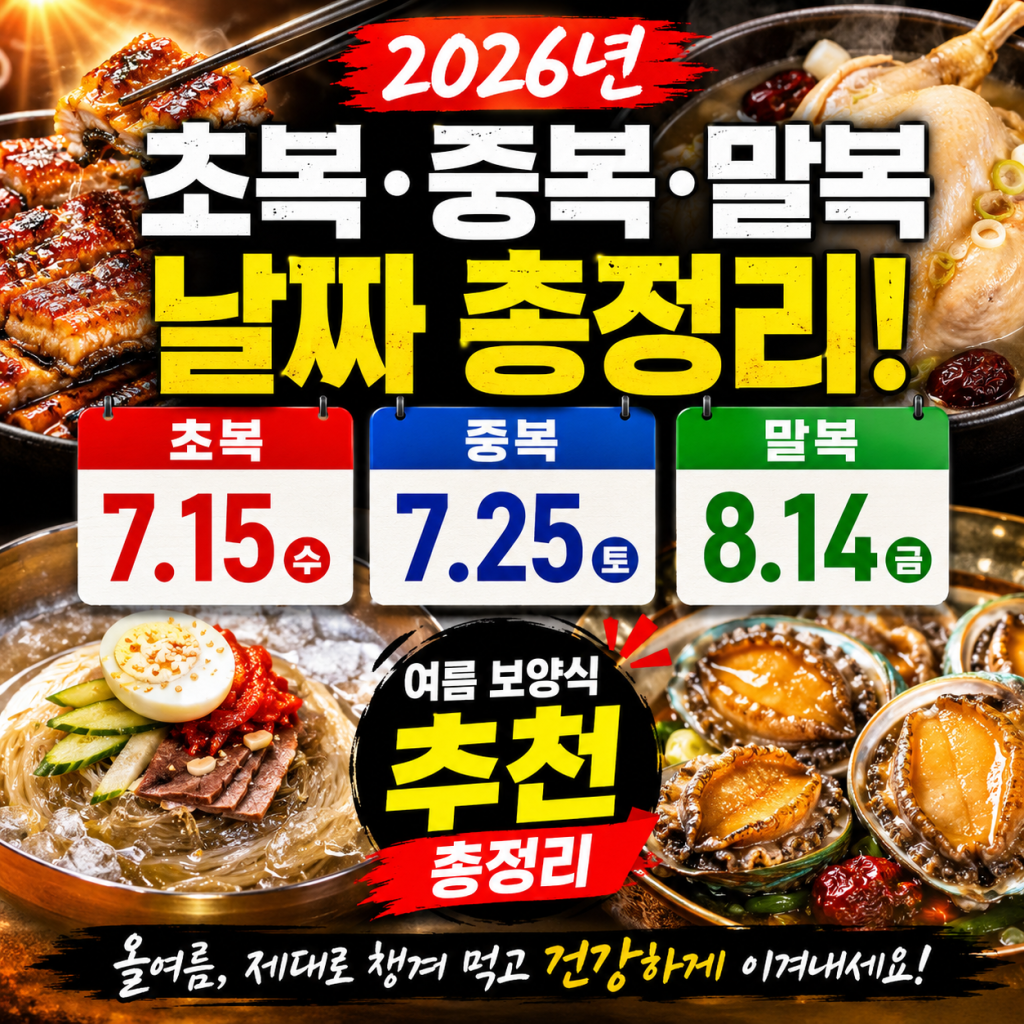 2026년 초복 날짜