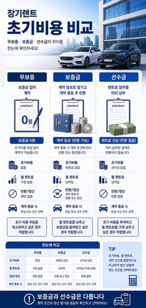 무보증 장기렌트 1