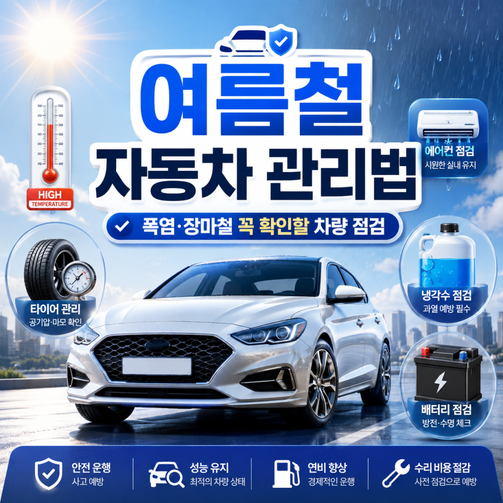 여름철 자동차 관리법