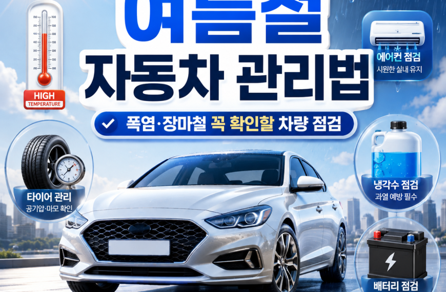 여름철 자동차 관리법