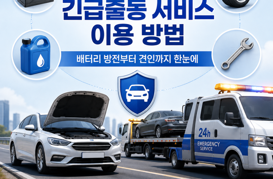 자동차 긴급출동 서비스 이용 방법