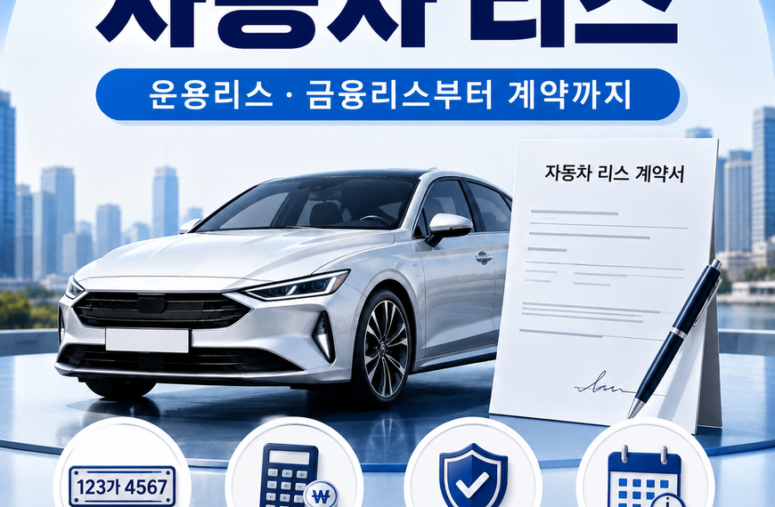 자동차 리스란? 운용리스·금융리스 차이와 장단점 알아보기