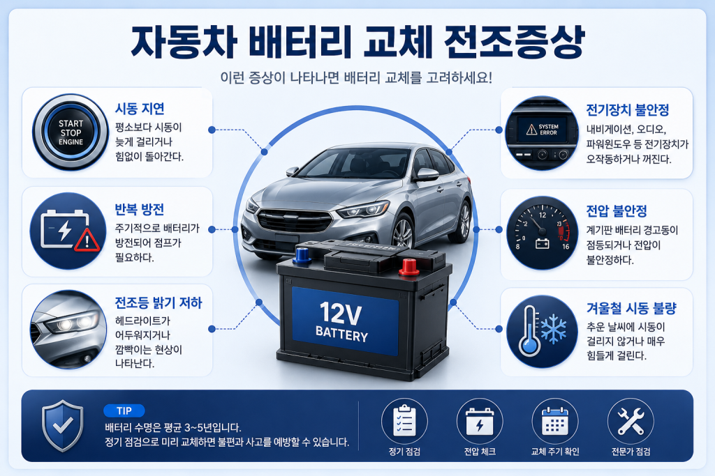 자동차 배터리 교체 시기 1