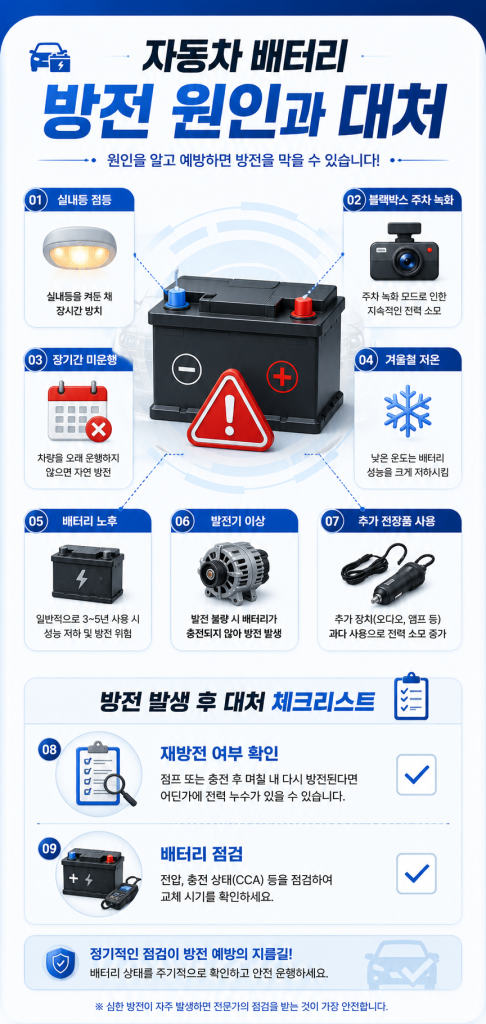 자동차 배터리 방전 대처법 2