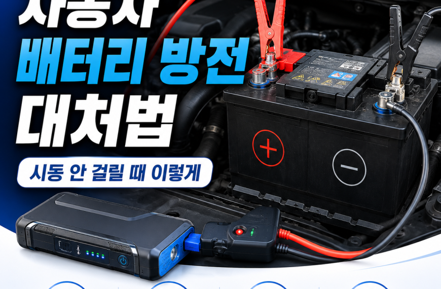 자동차 배터리 방전 대처법