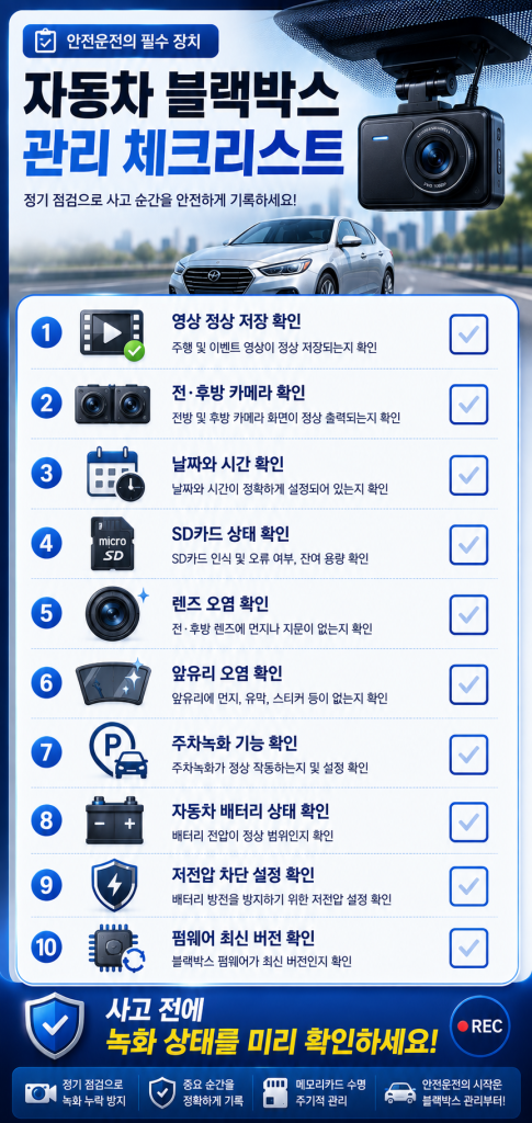 자동차 블랙박스 관리법 2