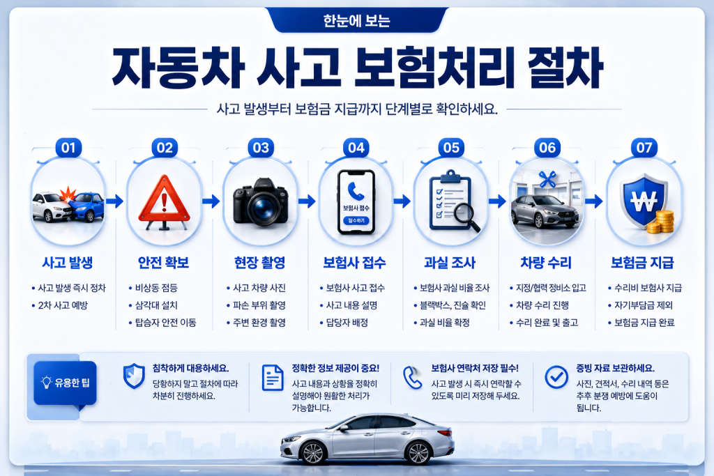 자동차 사고 시 보험처리 절차 1