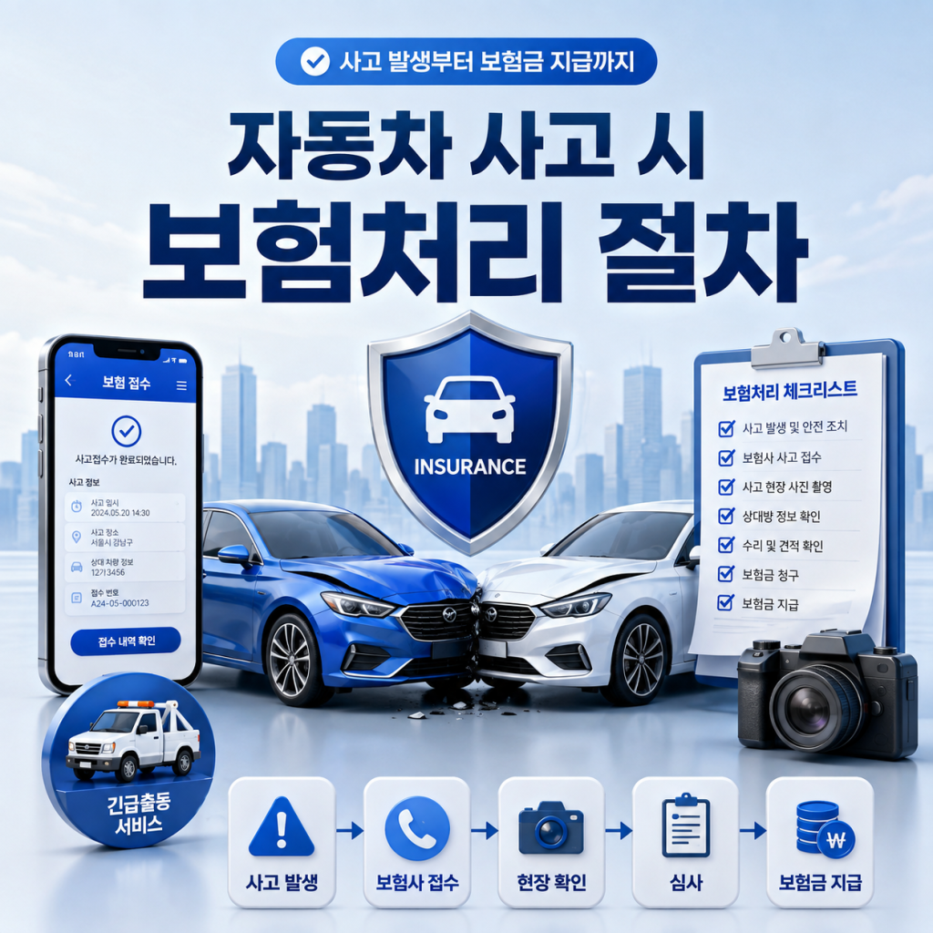 자동차 사고 시 보험처리 절차