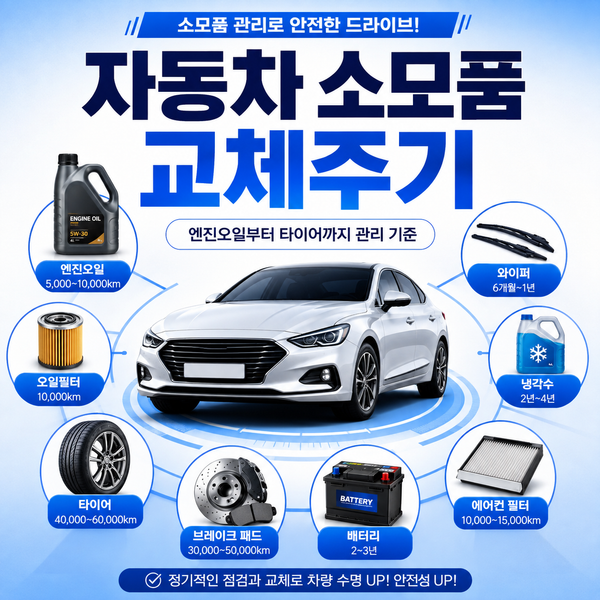 자동차 소모품 교체주기