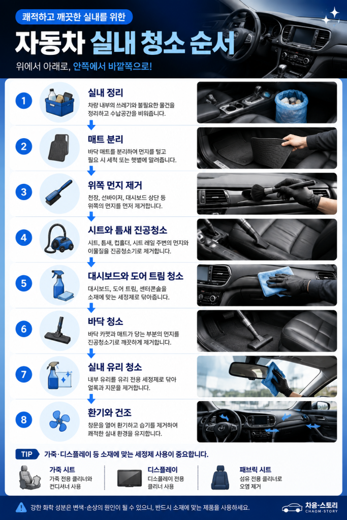 자동차 실내 관리 방법 1