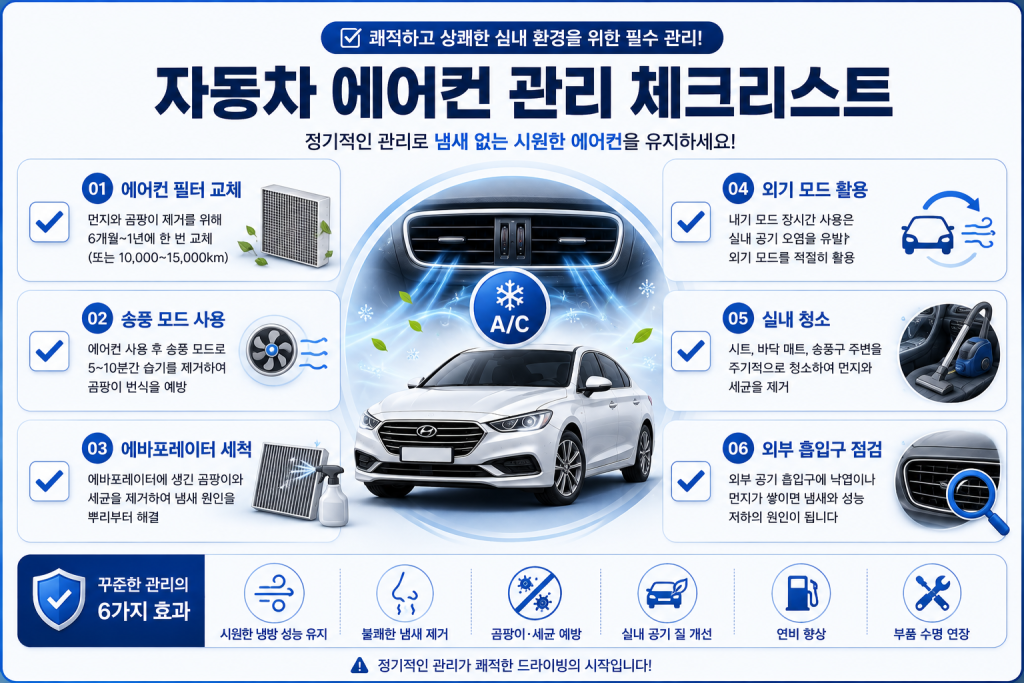 자동차 에어컨 관리와 냄새 제거 방법 2