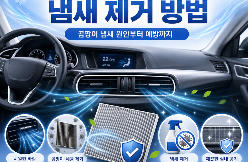 자동차 에어컨 관리와 냄새 제거 방법｜곰팡이 냄새 원인부터 예방까지 총정리