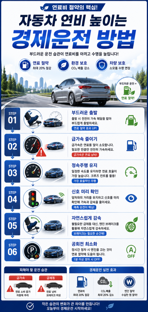 자동차 연비 높이는 운전 습관 22