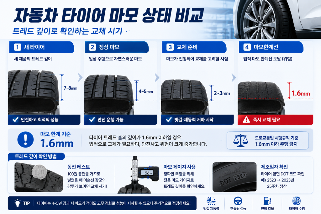 자동차 타이어 교체 시기 1