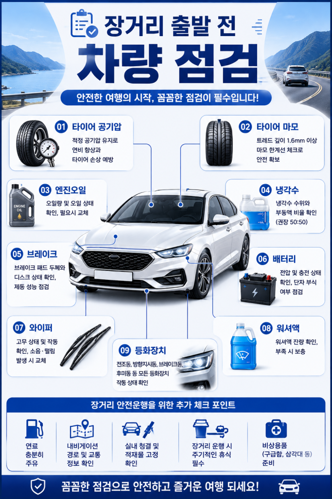 장거리 운행 전 점검사항 1