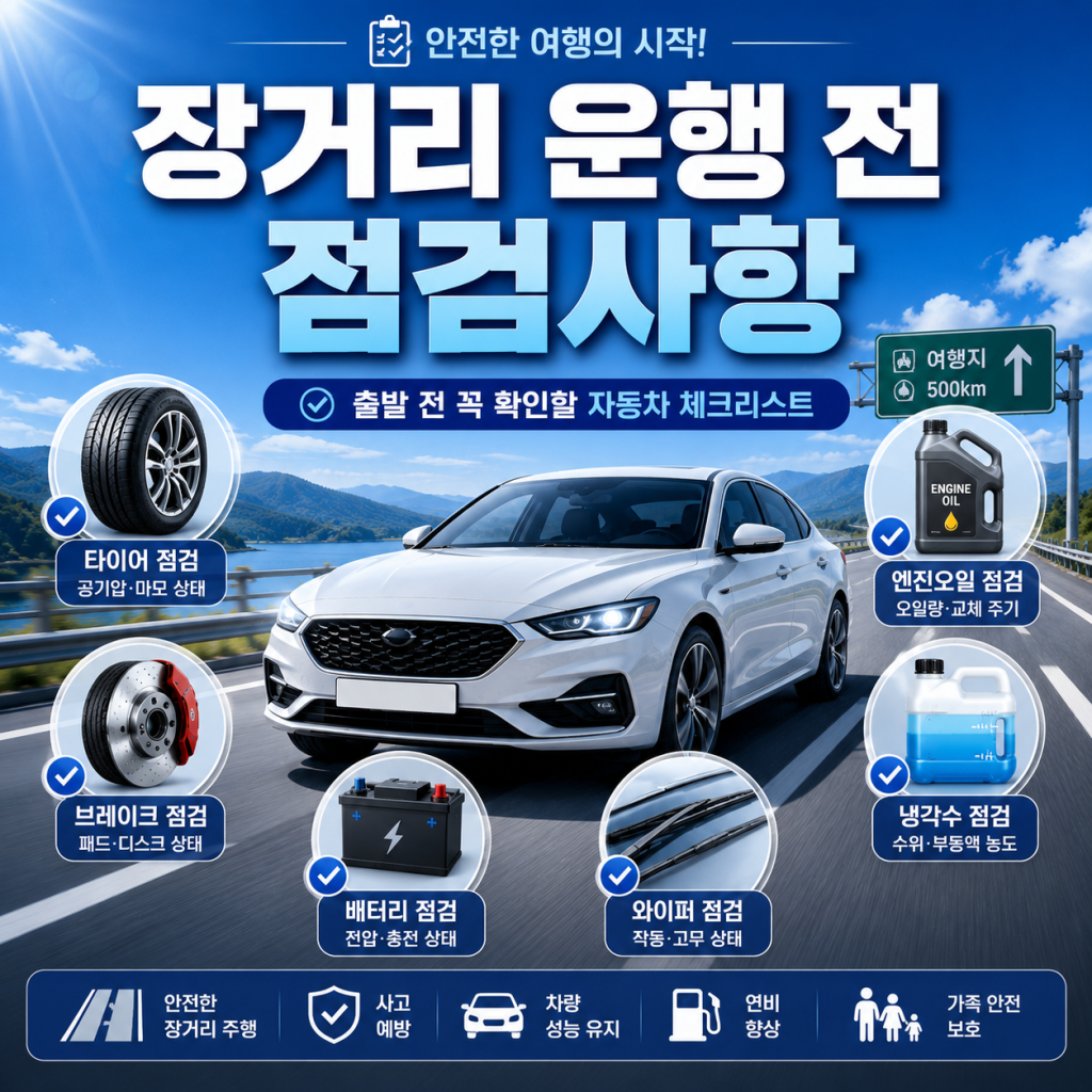 장거리 운행 전 점검사항