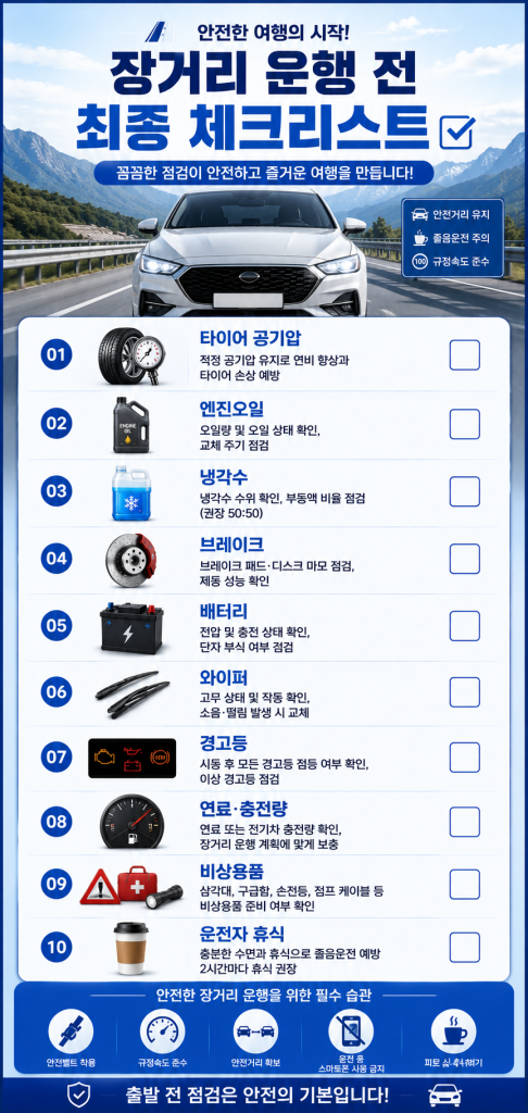 장거리 운행 전 점검사항 2