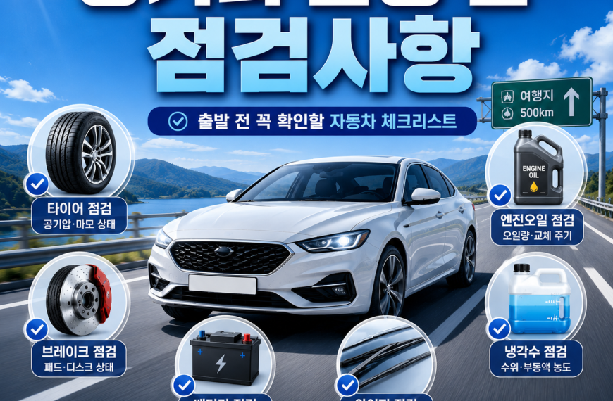 장거리 운행 전 점검사항