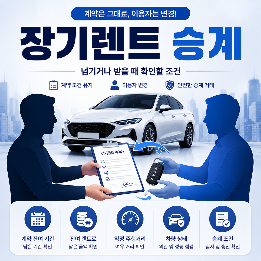 장기렌트 승계