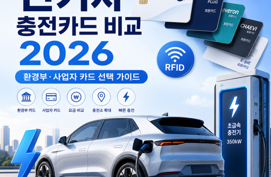 전기차 충전카드 비교