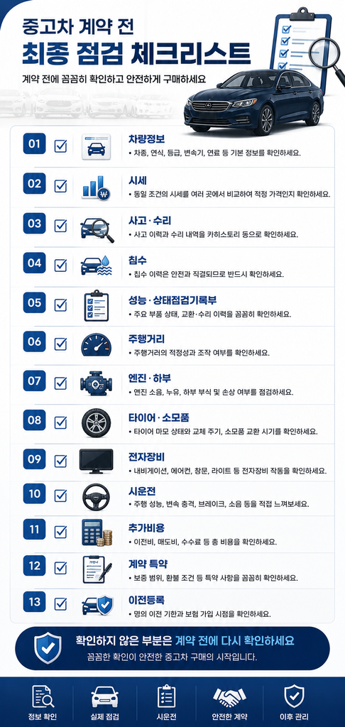 중고차 구매 체크리스트 2