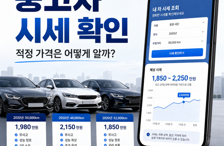 중고차 시세 확인