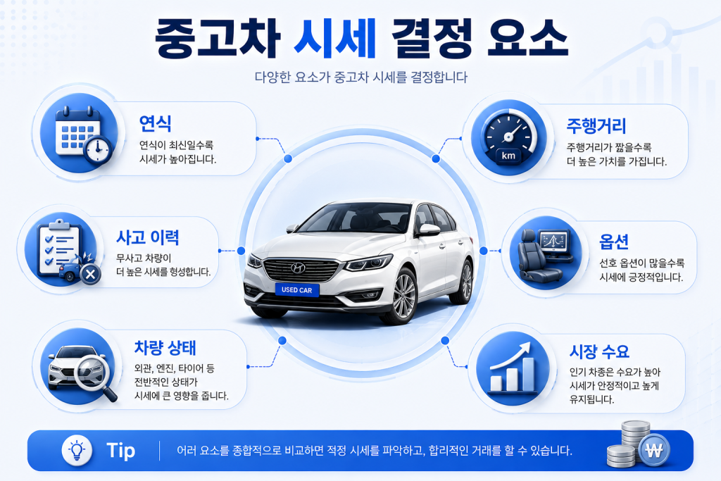 중고차 시세 확인하는 방법 1