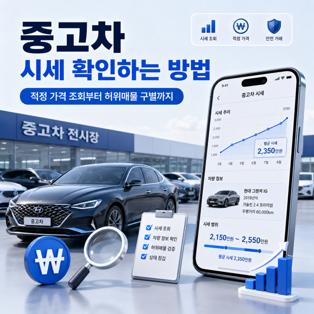 중고차 시세 확인하는 방법