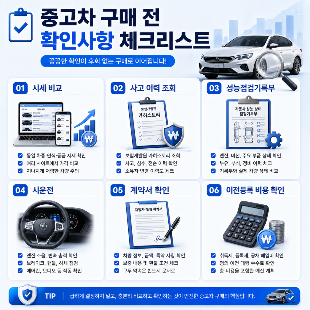 중고차 시세 확인하는 방법 2