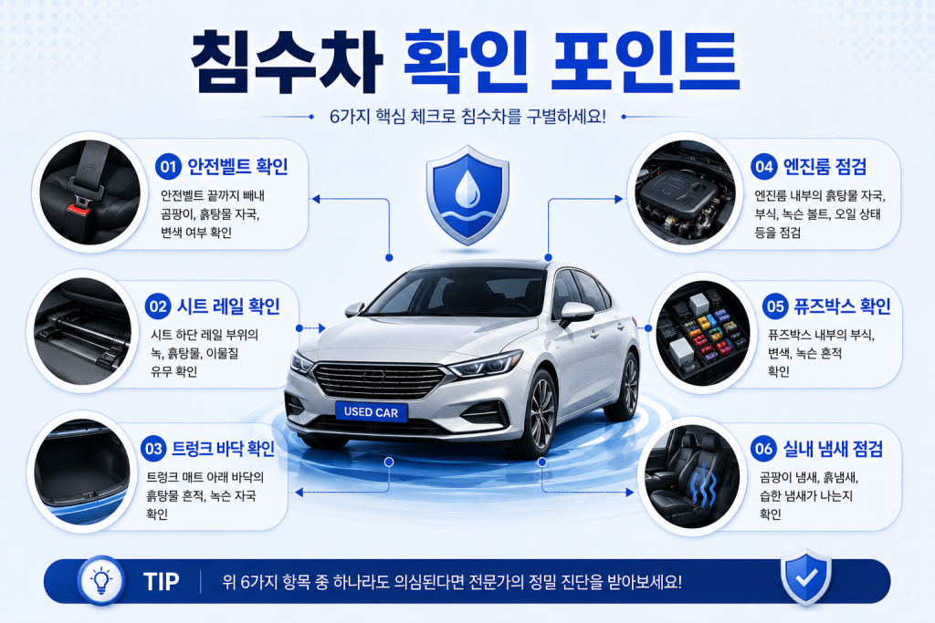 침수차 구별하는 방법 1