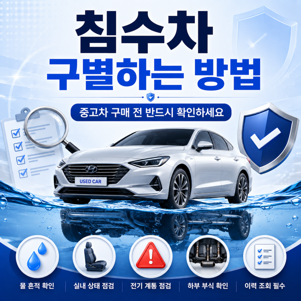 침수차 구별하는 방법