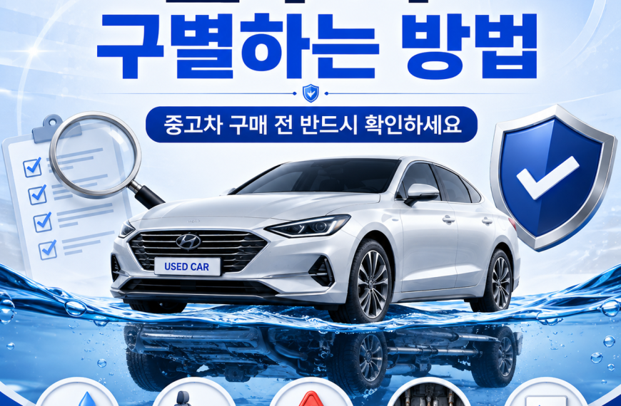 침수차 구별하는 방법