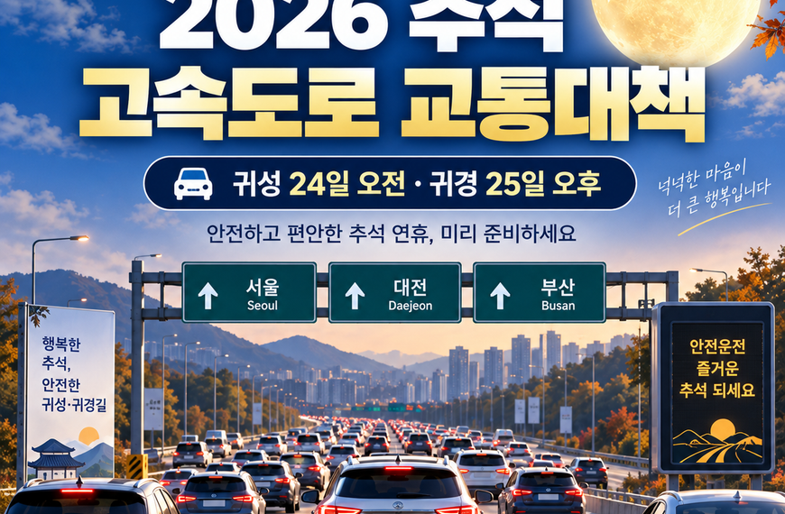 2026 추석 고속도로 교통대책