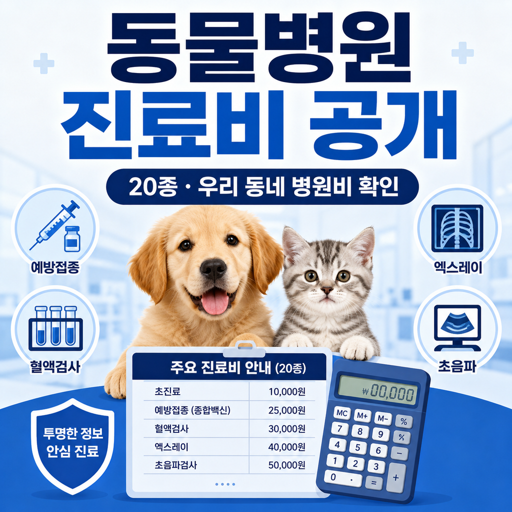 동물병원 진료비 공개