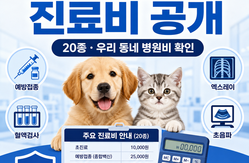 동물병원 진료비 공개