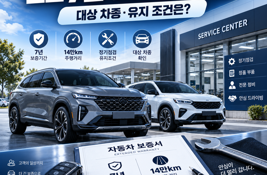 르노코리아 7년 14만km 무상보증