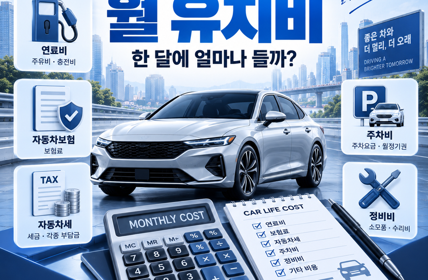 자동차 월 유지비 계산
