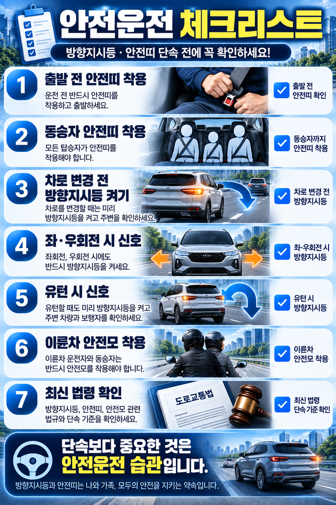 2026 방향지시등 안전띠 단속 2
