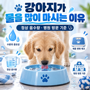 강아지가 물을 많이 마시는 이유
