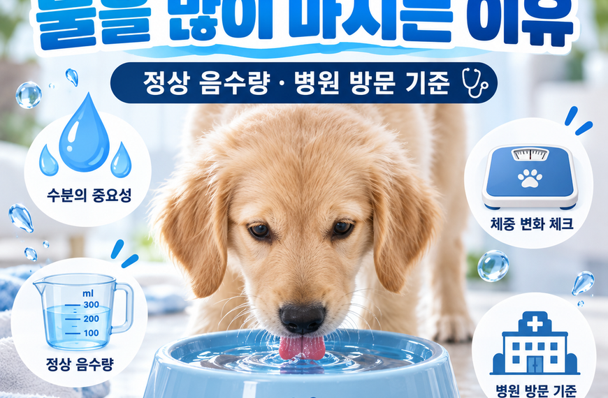 강아지가 물을 많이 마시는 이유