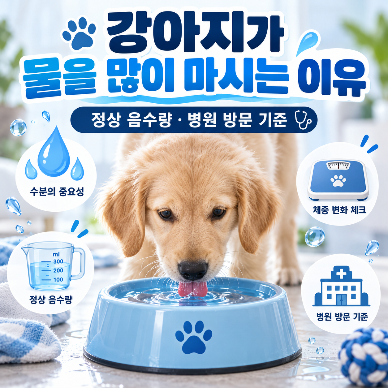 강아지가 물을 많이 마시는 이유