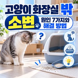 고양이 화장실 밖 소변