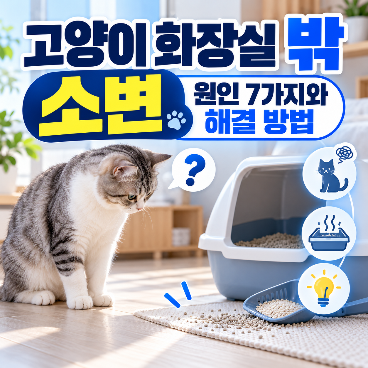 고양이 화장실 밖 소변