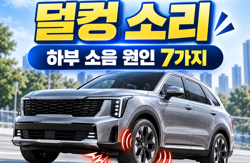 자동차 방지턱 덜컹 소리